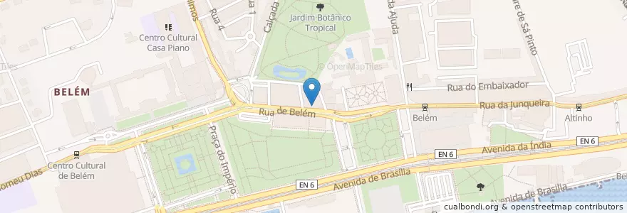 Mapa de ubicacion de Caixa Geral de Depósitos en ポルトガル, Área Metropolitana De Lisboa, Lisboa, Grande Lisboa, Belém.