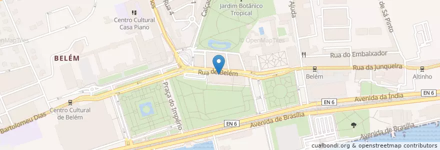 Mapa de ubicacion de Novo Banco en Portugal, Área Metropolitana De Lisboa, Lisboa, Grande Lisboa, Belém.