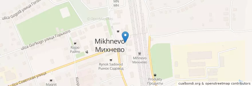 Mapa de ubicacion de Автобусная станция Михнево en Russia, Distretto Federale Centrale, Oblast' Di Mosca, Городской Округ Ступино.