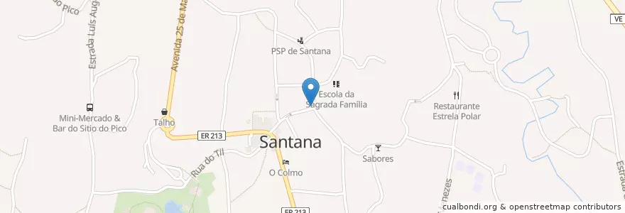 Mapa de ubicacion de Caixa Geral de Depósitos en 葡萄牙, Santana, Santana.