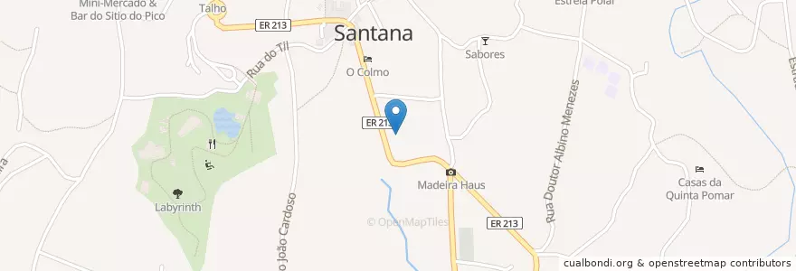 Mapa de ubicacion de Centro Cívico de Santana en پرتغال, Santana, Santana.