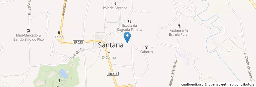Mapa de ubicacion de Estúdio 40 en البرتغال, Santana, Santana.