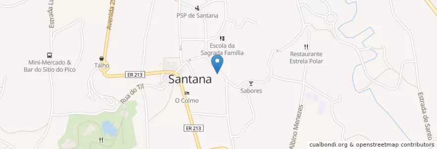 Mapa de ubicacion de Versus Café en 포르투갈, Santana, Santana.