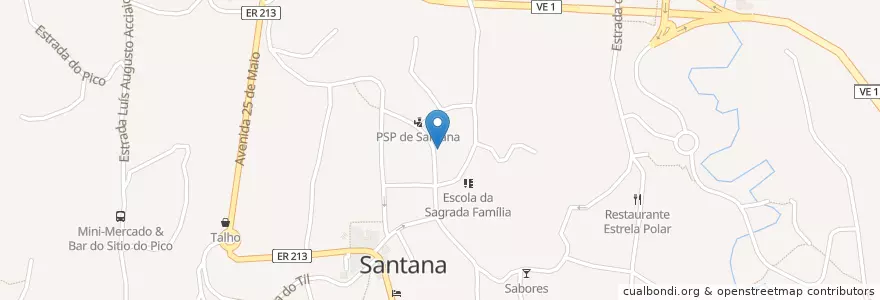 Mapa de ubicacion de Serra e Mar en 포르투갈, Santana, Santana.