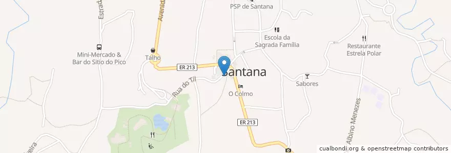 Mapa de ubicacion de Novo Banco en Portekiz, Santana, Santana.
