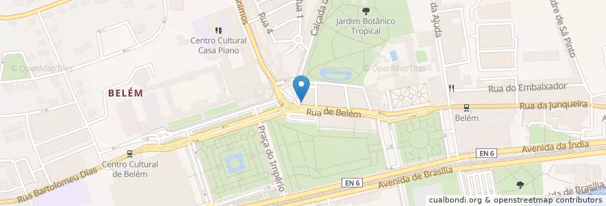 Mapa de ubicacion de Pão Pão Queijo Queijo en Portugal, Área Metropolitana De Lisboa, Lisboa, Grande Lisboa, Belém.