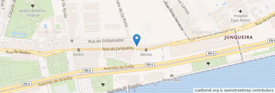 Mapa de ubicacion de Chique de Belem II en پرتغال, Área Metropolitana De Lisboa, Lisboa, Grande Lisboa, Belém.