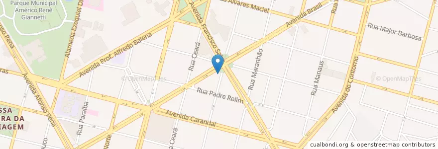 Mapa de ubicacion de Restaurante 606 en البَرَازِيل, المنطقة الجنوبية الشرقية, ميناس جيرايس, Região Geográfica Intermediária De Belo Horizonte, Região Metropolitana De Belo Horizonte, Microrregião Belo Horizonte, بيلو هوريزونتي.