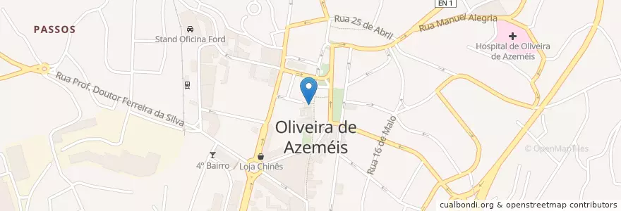 Mapa de ubicacion de Montepio en Portugal, Aveiro, North, Área Metropolitana Do Porto, Oliveira De Azeméis, Oliveira De Azeméis, Santiago De Riba-Ul, Ul, Macinhata Da Seixa E Madail.