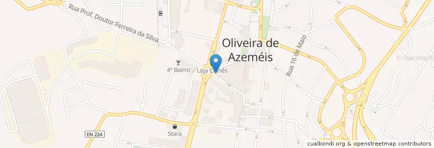 Mapa de ubicacion de BES en Portekiz, Aveiro, Norte, Área Metropolitana Do Porto, Oliveira De Azeméis, Oliveira De Azeméis, Santiago De Riba-Ul, Ul, Macinhata Da Seixa E Madail.