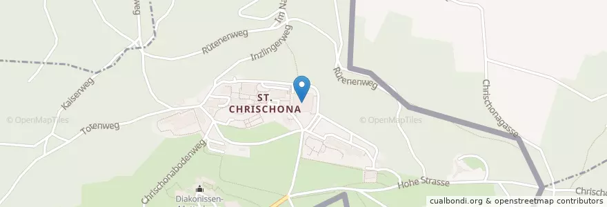 Mapa de ubicacion de Theologisches Seminar St. Chrischona TSC en İsviçre, Almanya, Bettingen, Basel-Stadt, Bettingen.