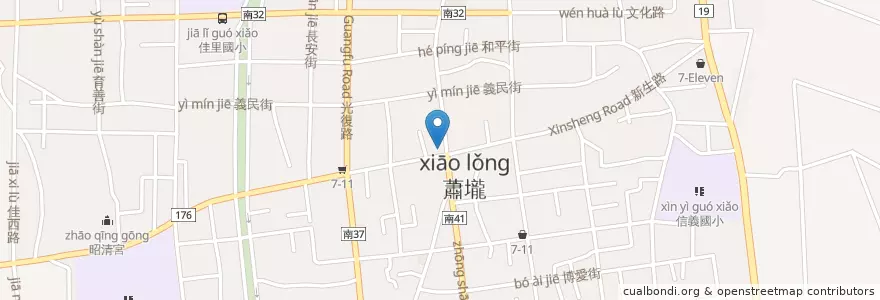 Mapa de ubicacion de 萬泰銀行 en 臺灣, 臺南市, 佳里區.