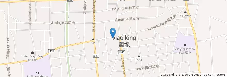 Mapa de ubicacion de 第一商業銀行 en 臺灣, 臺南市, 佳里區.