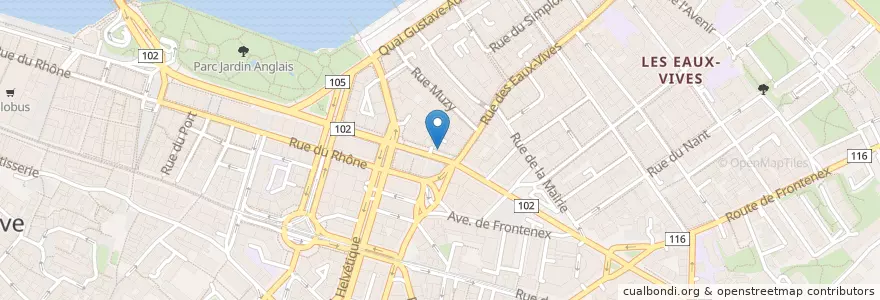 Mapa de ubicacion de Au coin du bar en Suiza, Ginebra, Ginebra, Ginebra.