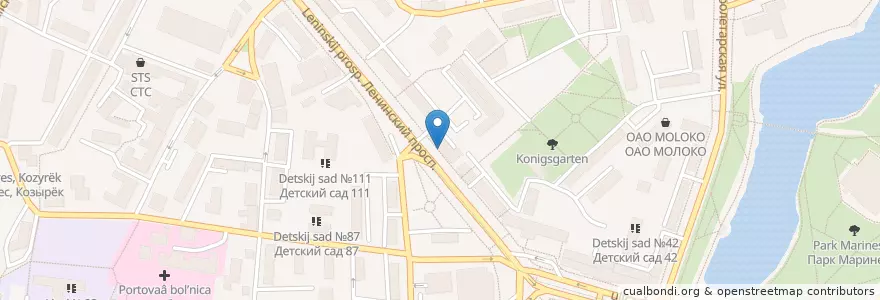 Mapa de ubicacion de Формула здоровья en Russie, District Fédéral Du Nord-Ouest, Oblast De Kaliningrad, Городской Округ Калининград.