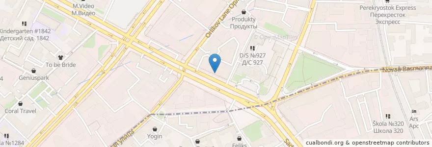Mapa de ubicacion de Промсвязьбанк en Russland, Föderationskreis Zentralrussland, Moskau, Zentraler Verwaltungsbezirk, Красносельский Район.