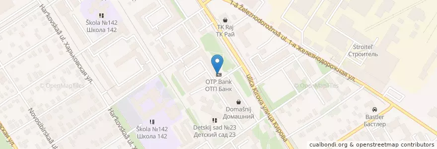 Mapa de ubicacion de ОТП Банк en ロシア, シベリア連邦管区, オムスク州, オムスク地区, オムスク管区.