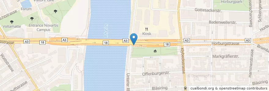 Mapa de ubicacion de RiiBistro en Suíça, Basel-Stadt, Basileia.