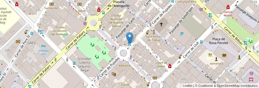 Mapa de ubicacion de 153 - C/ Pujades 173 / Rambla del Poble Nou en España, Catalunya, Barcelona, Barcelonès, Barcelona.
