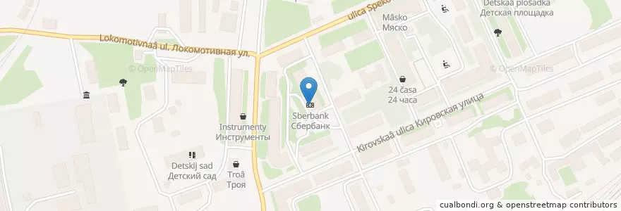 Mapa de ubicacion de Сбербанк en Rusia, Северо-Западный Федеральный Округ, Óblast De Múrmansk, Кандалакшский Район, Городское Поселение Кандалакша.