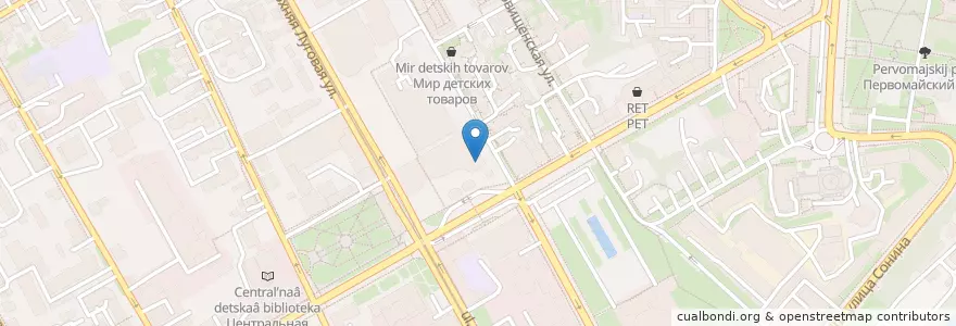 Mapa de ubicacion de Поляна en Rusya Federasyonu, Центральный Федеральный Округ, Kursk Oblastı, Курский Район, Городской Округ Курск.