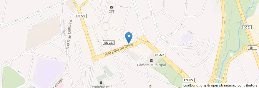 Mapa de ubicacion de Santander Totta en 葡萄牙, Aveiro, 北部大區, Área Metropolitana Do Porto, São João Da Madeira, São João Da Madeira.