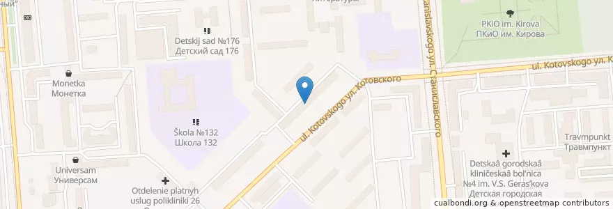 Mapa de ubicacion de Отделение связи №630108 en ロシア, シベリア連邦管区, ノヴォシビルスク州, ノヴォシビルスク管区.