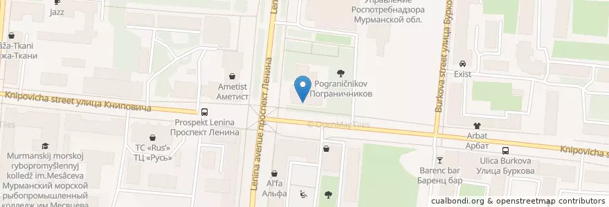 Mapa de ubicacion de Vivid Night en Rússia, Северо-Западный Федеральный Округ, Мурманская Область, Городской Округ Мурманск.