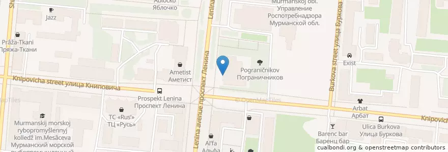 Mapa de ubicacion de You are Welcome en Russie, District Fédéral Du Nord-Ouest, Oblast De Mourmansk, Городской Округ Мурманск.
