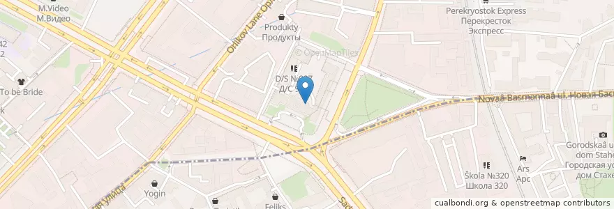 Mapa de ubicacion de Каменный цветок en Russie, District Fédéral Central, Moscou, Центральный Административный Округ, Красносельский Район.