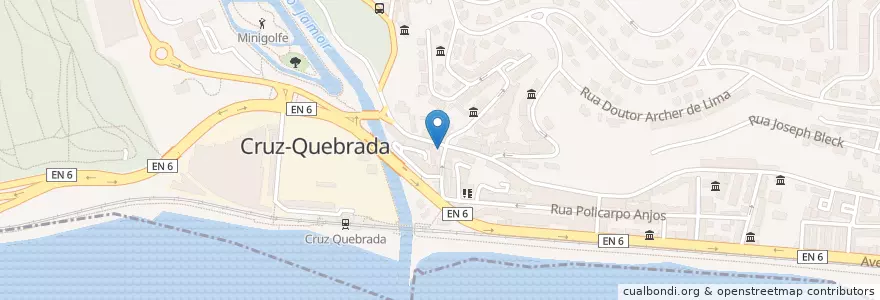 Mapa de ubicacion de restaurante "a casinha" en Portugal, Área Metropolitana De Lisboa, Lissabon, Grande Lisboa, Oeiras, Algés, Linda-A-Velha E Cruz Quebrada-Dafundo.