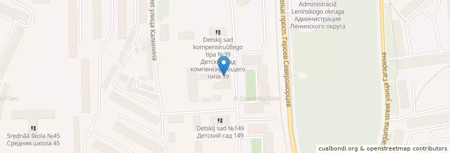 Mapa de ubicacion de ДОУ №71 en روسيا, Северо-Западный Федеральный Округ, Мурманская Область, Городской Округ Мурманск.