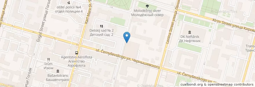 Mapa de ubicacion de Планета суши en Россия, Приволжский Федеральный Округ, Башкортостан, Городской Округ Уфа.