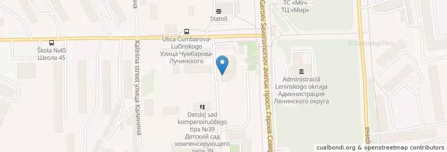 Mapa de ubicacion de Центральная Городская Библиотека. Филиал №10 en Russland, Föderationskreis Nordwest, Oblast Murmansk, Городской Округ Мурманск.