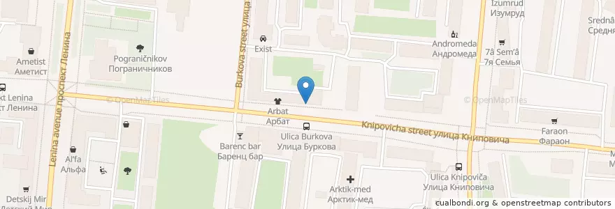 Mapa de ubicacion de ЦДБ филиал №7 en Rusia, Северо-Западный Федеральный Округ, Óblast De Múrmansk, Городской Округ Мурманск.