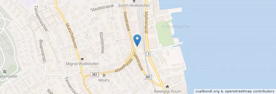 Mapa de ubicacion de zur Rote Buech en Switzerland, Zurich, District Zurich, Zurich.