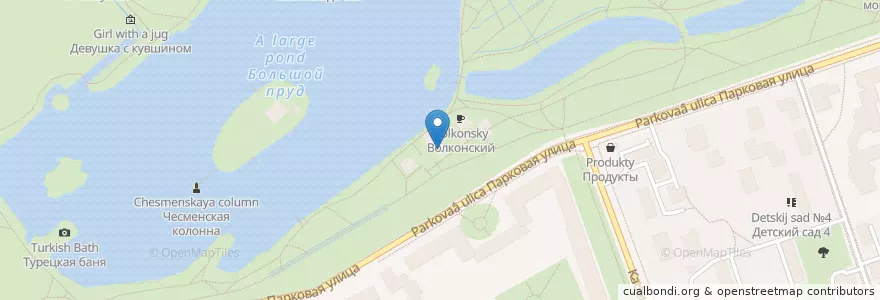 Mapa de ubicacion de Адмиралтейство en Rusia, Северо-Западный Федеральный Округ, Óblast De Leningrado, San Petersburgo, Пушкинский Район, Пушкин.