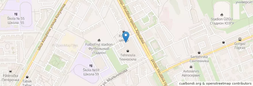 Mapa de ubicacion de Едок en Russie, District Fédéral Central, Oblast De Koursk, Курский Район, Городской Округ Курск.