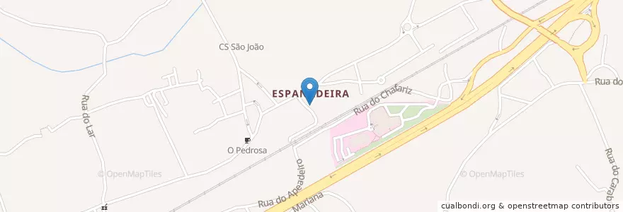 Mapa de ubicacion de Flor da Espadaneira en پرتغال, Centro, Baixo Mondego, Coimbra, Coimbra, São Martinho Do Bispo E Ribeira De Frades.