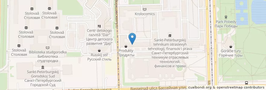Mapa de ubicacion de Subway en Russia, Northwestern Federal District, Leningrad Oblast, Saint Petersburg, Московский Район.