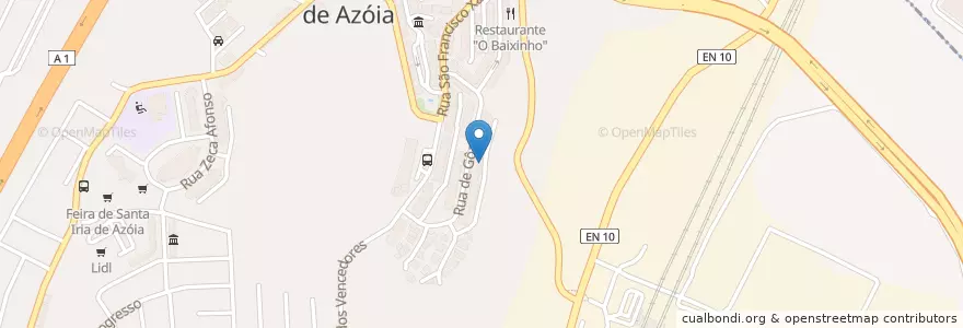 Mapa de ubicacion de Repartição de Bombeiros de Sacavem en Portugal, Metropolregion Lissabon, Lissabon, Großraum Lissabon, Loures, Santa Iria De Azoia, São João Da Talha E Bobadela.