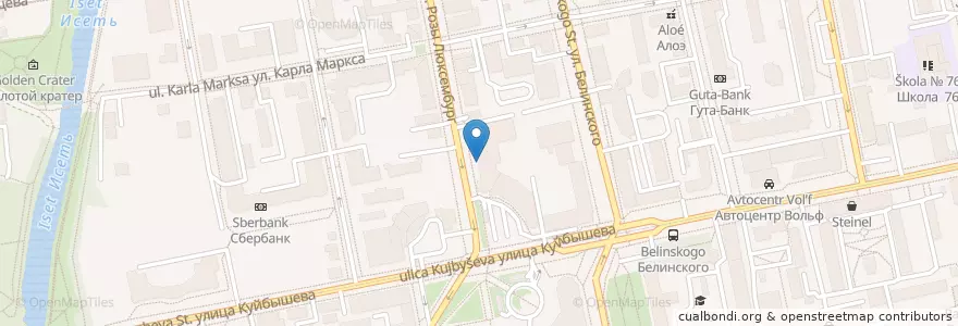 Mapa de ubicacion de Сатори en Rusia, Уральский Федеральный Округ, Свердловская Область, Городской Округ Екатеринбург.