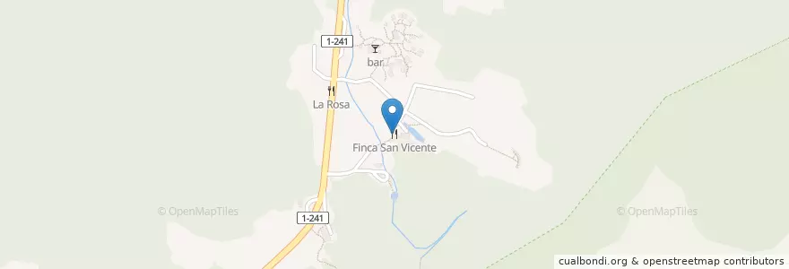 Mapa de ubicacion de Finca San Vicente en キューバ, Pinar Del Río, Viñales.