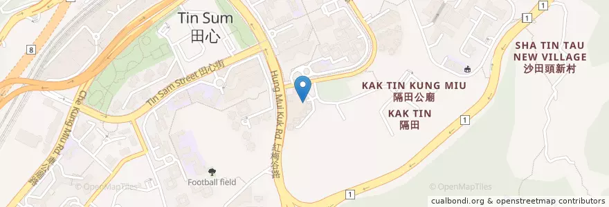 Mapa de ubicacion de Golden Lion Garden Phase 2 Car Park en Китай, Гуандун, Гонконг, Новые Территории, 沙田區 Sha Tin District.