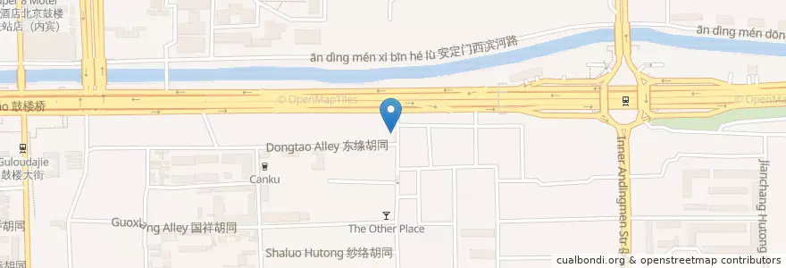 Mapa de ubicacion de 北罗鼓巷5号旁 en 中国, 北京市, 河北省, 东城区.