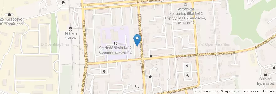 Mapa de ubicacion de Газэнергобанк en ロシア, 中央連邦管区, カルーガ州, Городской Округ Калуга.