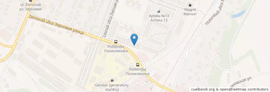Mapa de ubicacion de Почтовое отделение «Калуга 25» en Russie, District Fédéral Central, Oblast De Kalouga, Городской Округ Калуга.