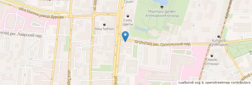 Mapa de ubicacion de ИнтерПрогрессБанк en Россия, Центральный Федеральный Округ, Москва, Центральный Административный Округ, Мещанский Район.