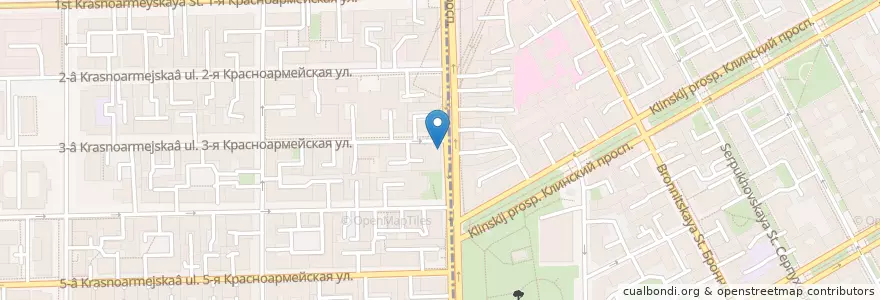 Mapa de ubicacion de Subway en 俄罗斯/俄羅斯, Северо-Западный Федеральный Округ, 列宁格勒州, Санкт-Петербург, Адмиралтейский Район, Округ Измайловское.