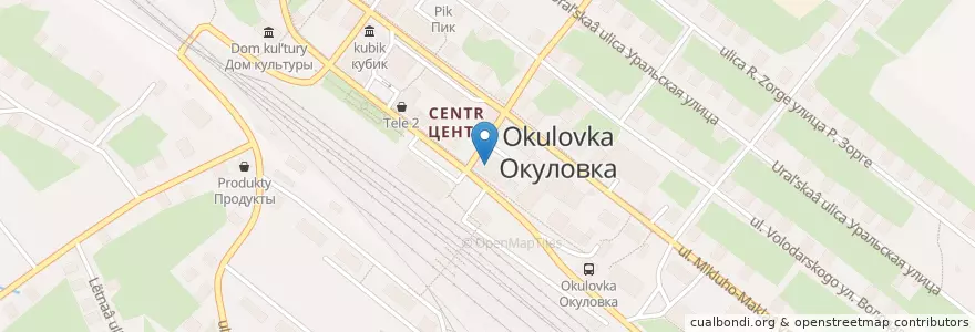 Mapa de ubicacion de Сбербанк en Russia, Northwestern Federal District, Novgorod Oblast, Okulovsky District, Окуловское Городское Поселение.